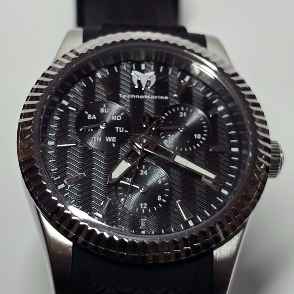 TechnoMarine Sea Dream Unisex Watch - 38mm, Black, Silver (TM-719029) - Picture 1 of 15